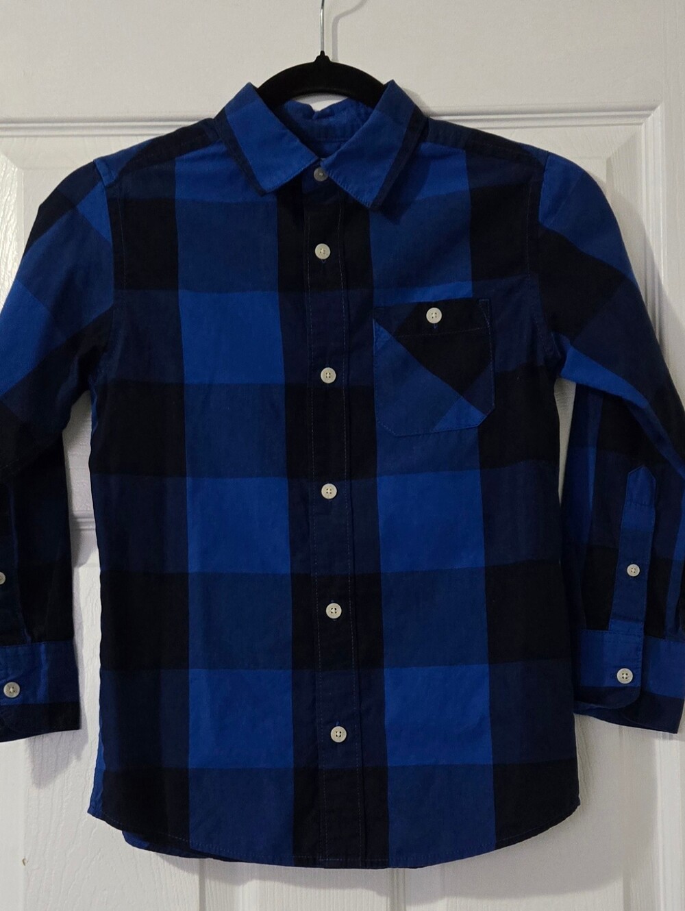 urban pipeline Blue and Black Buffalo Check Button-Down Shirt